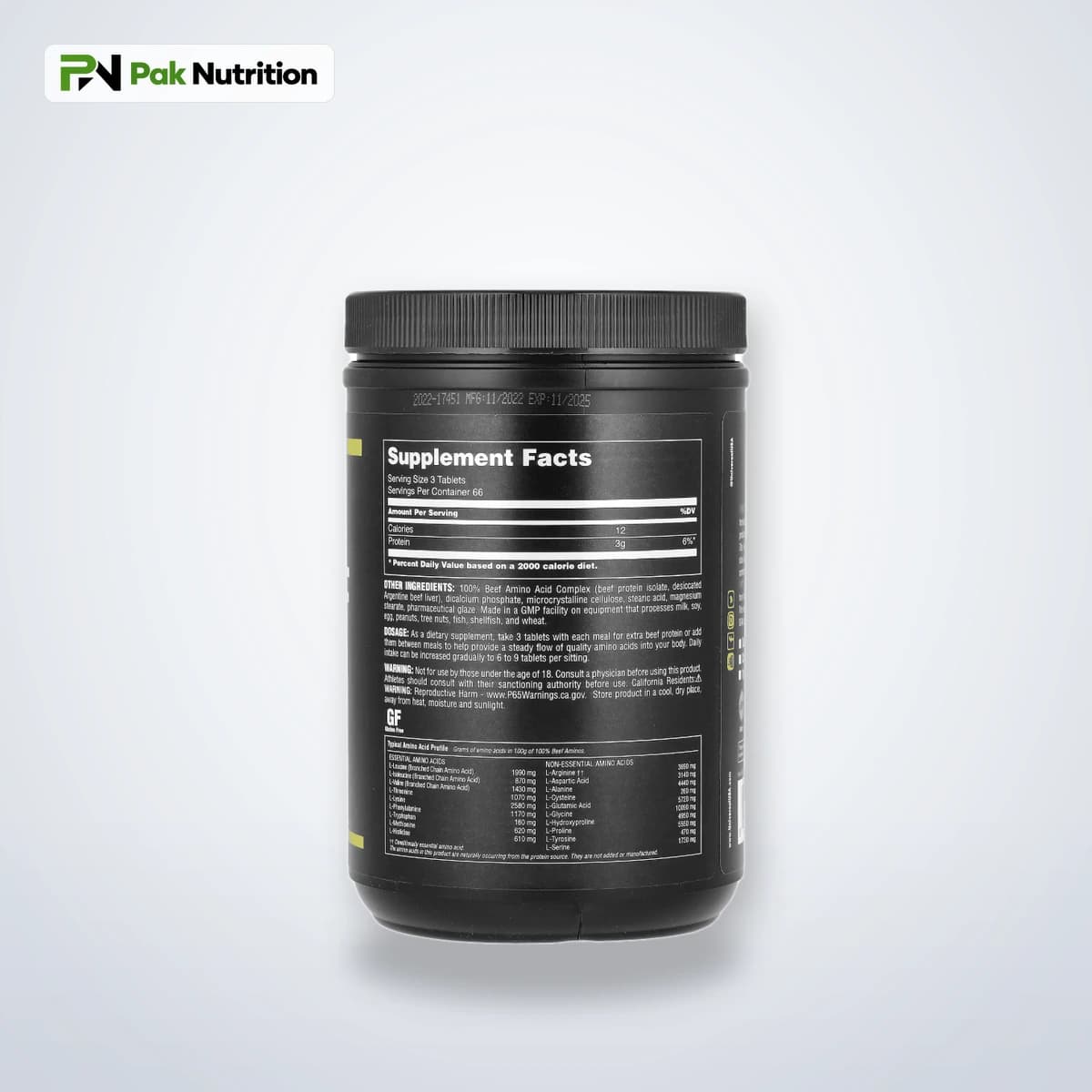 UNIVERSAL NUTRITION 100% BEEF AMINO — Hero